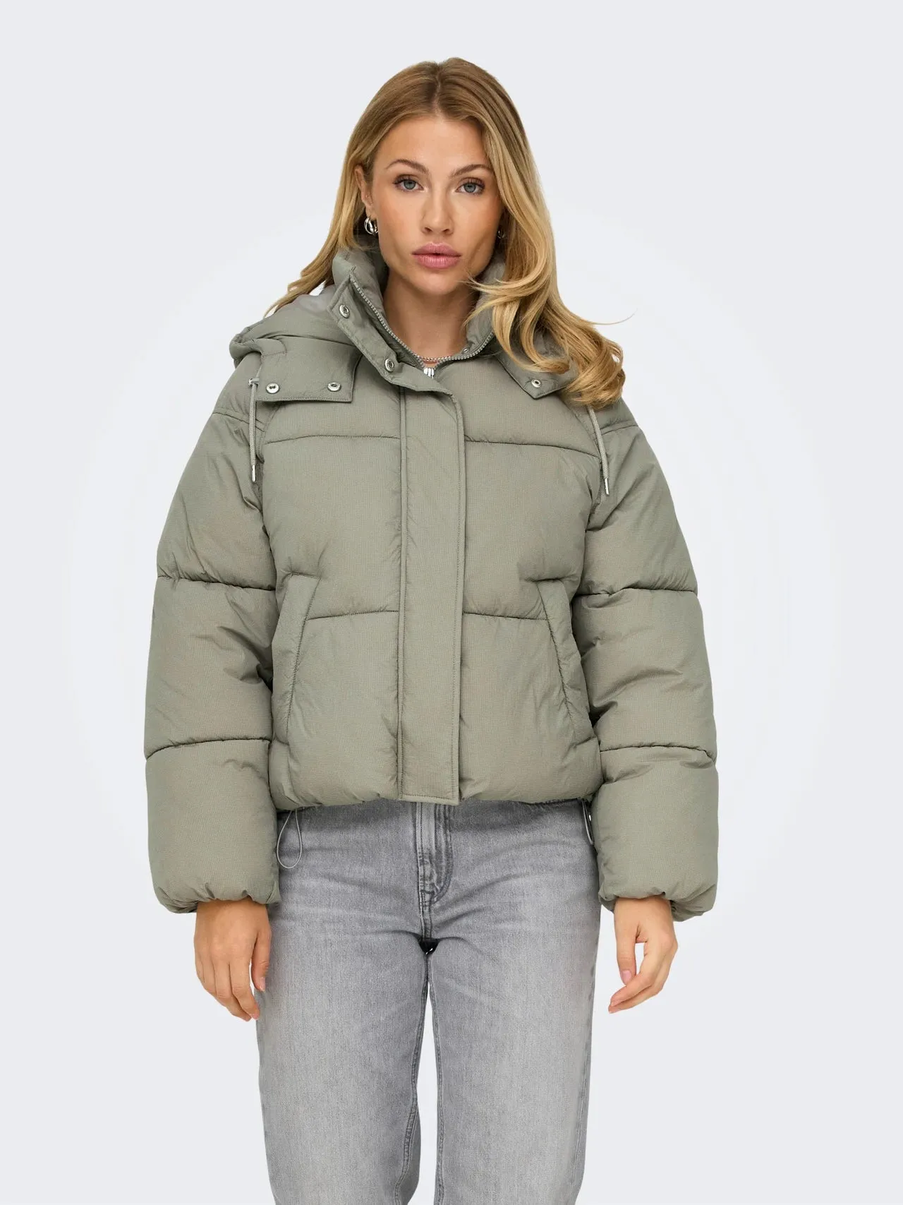 ONLY Silver Sage Hope Short Puffer Jacket