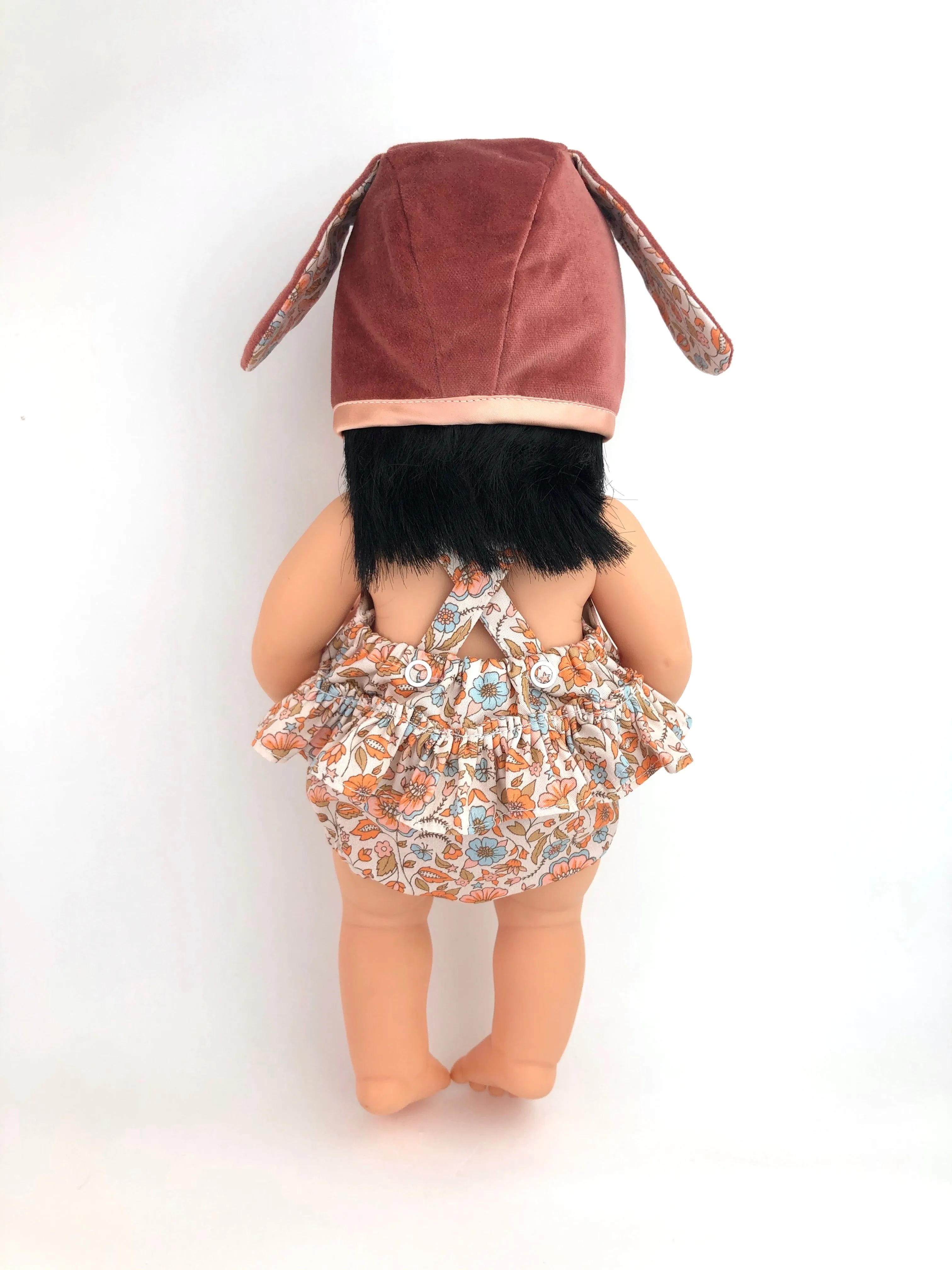 Peach Ruffle Romper