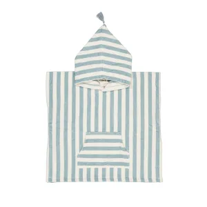 Poncho rayures bleues - Rose in April
