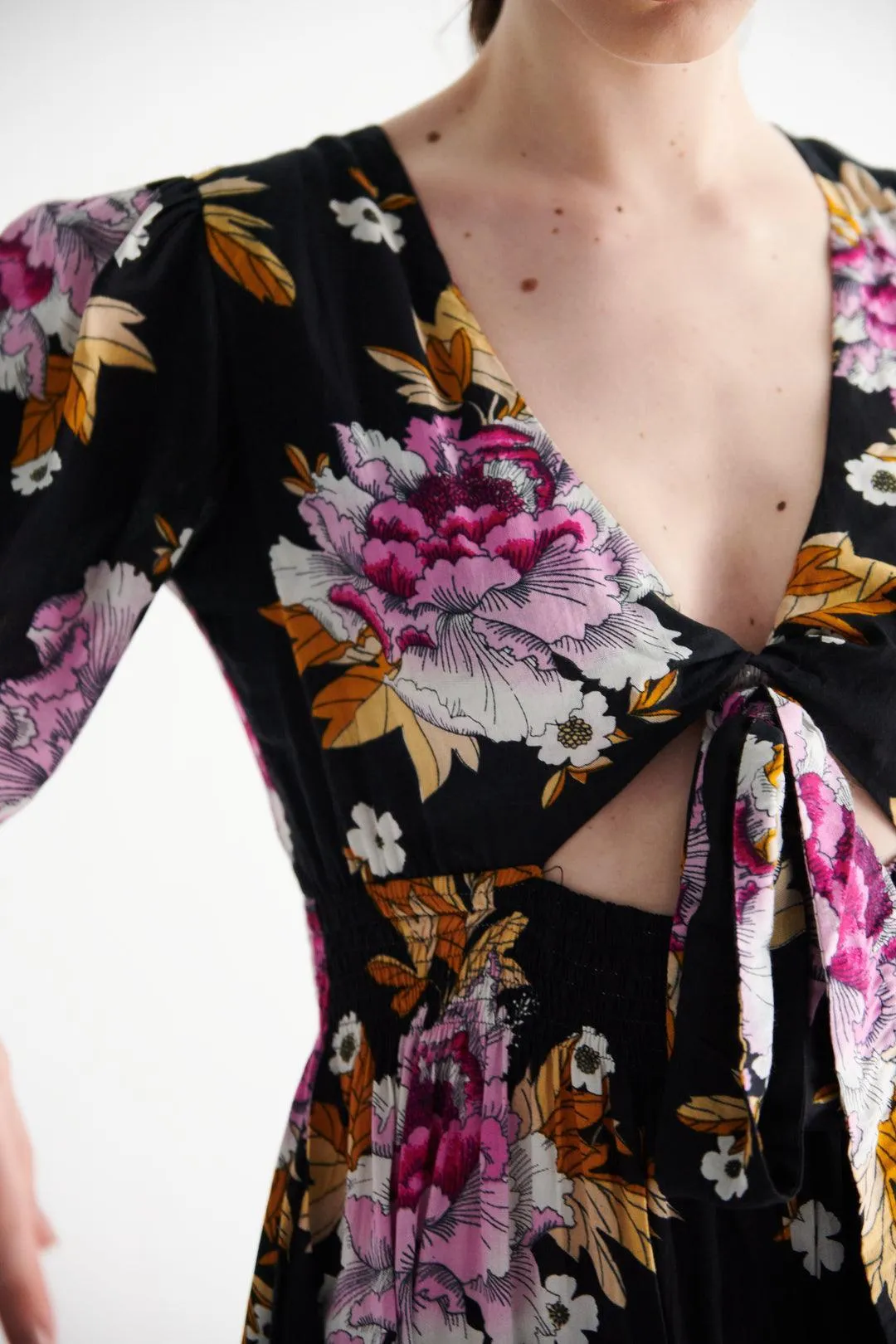 Printed Ruffle Dress
