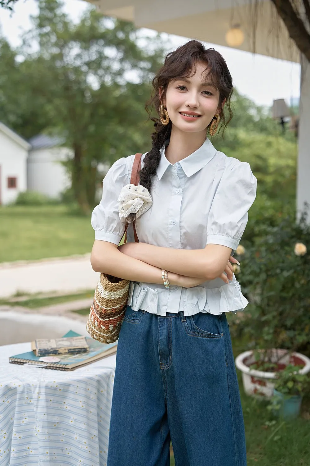 Puff Sleeve Shirt for Women
