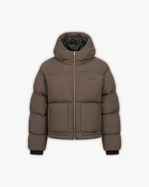 PUFFER JACKET BROWN
