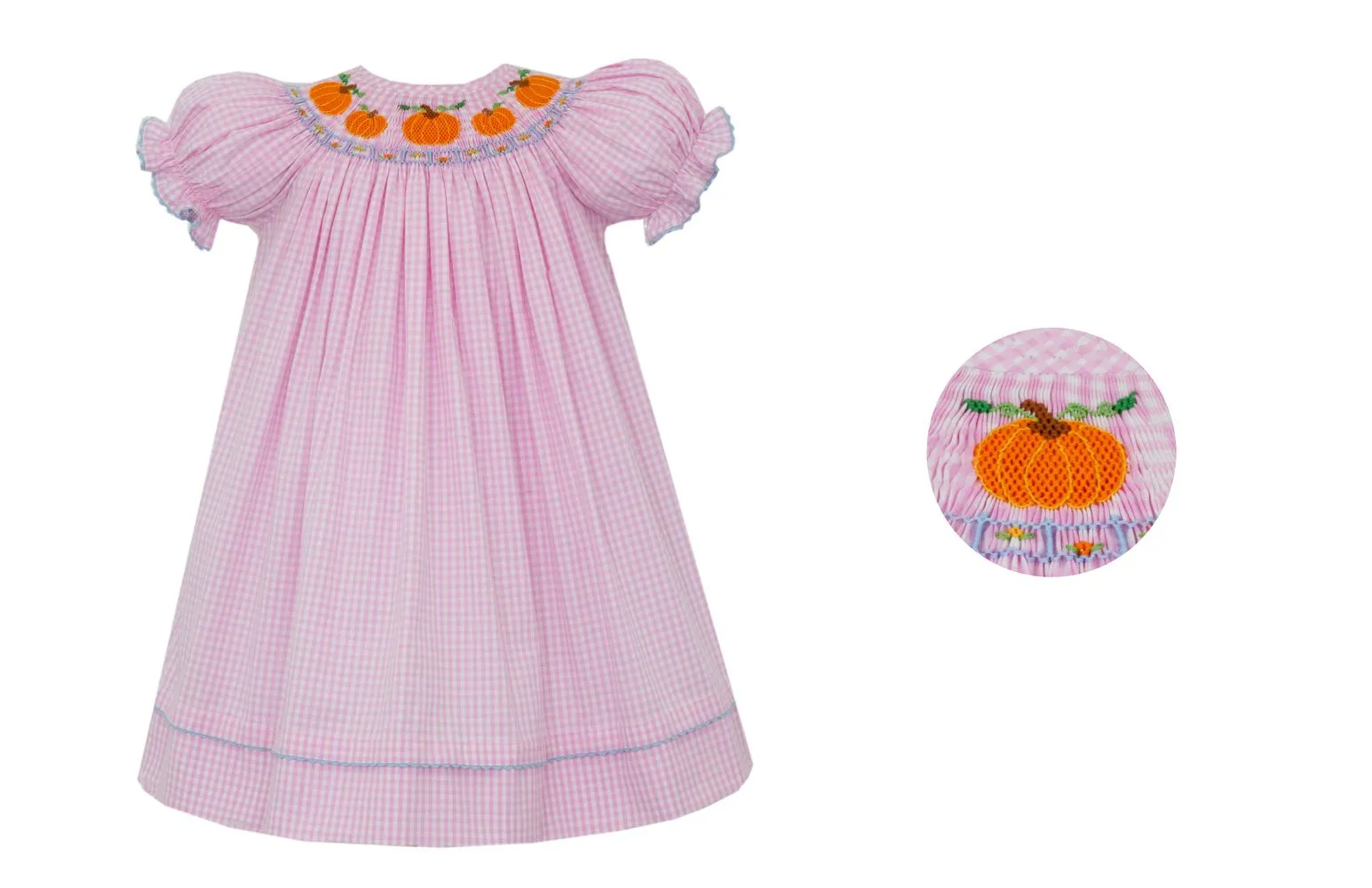 Pumpkin Patch Gingham S/S Dress