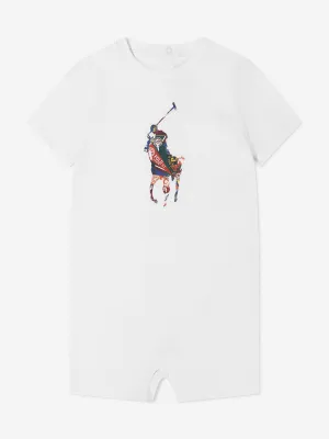 Ralph Lauren Baby Boys Logo Print Romper