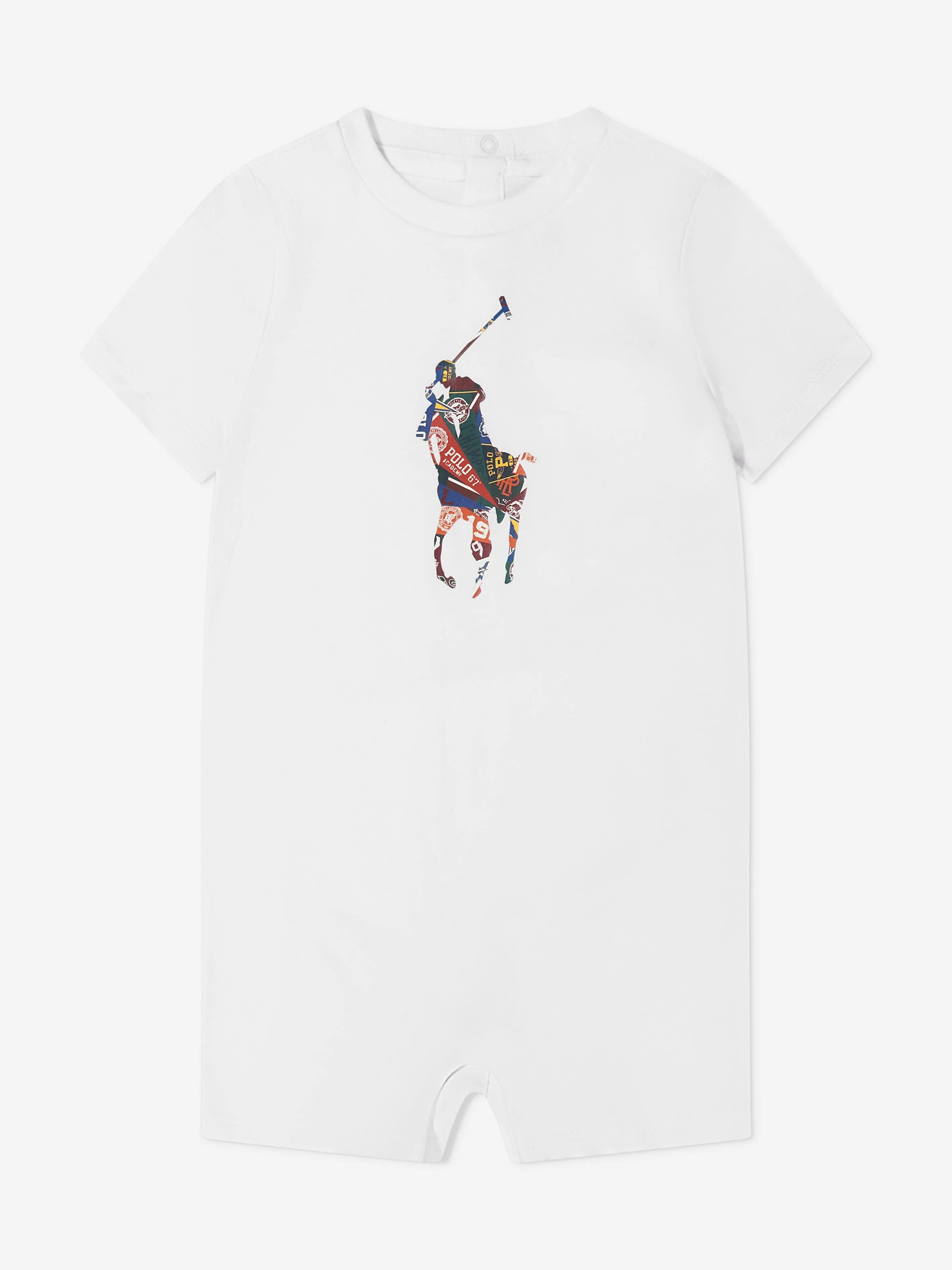 Ralph Lauren Baby Boys Logo Print Romper