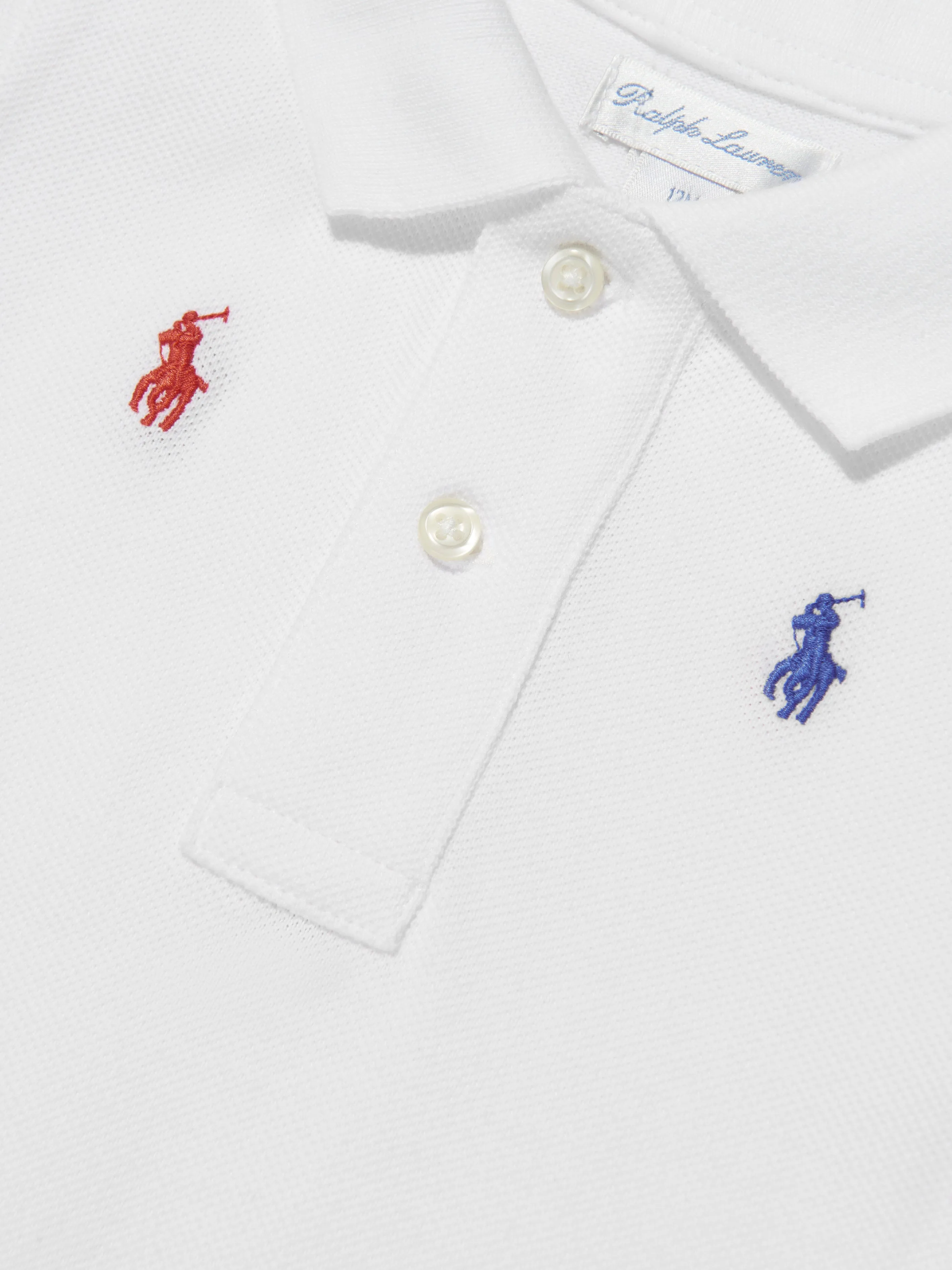 Ralph Lauren Baby Boys Logo Romper in White