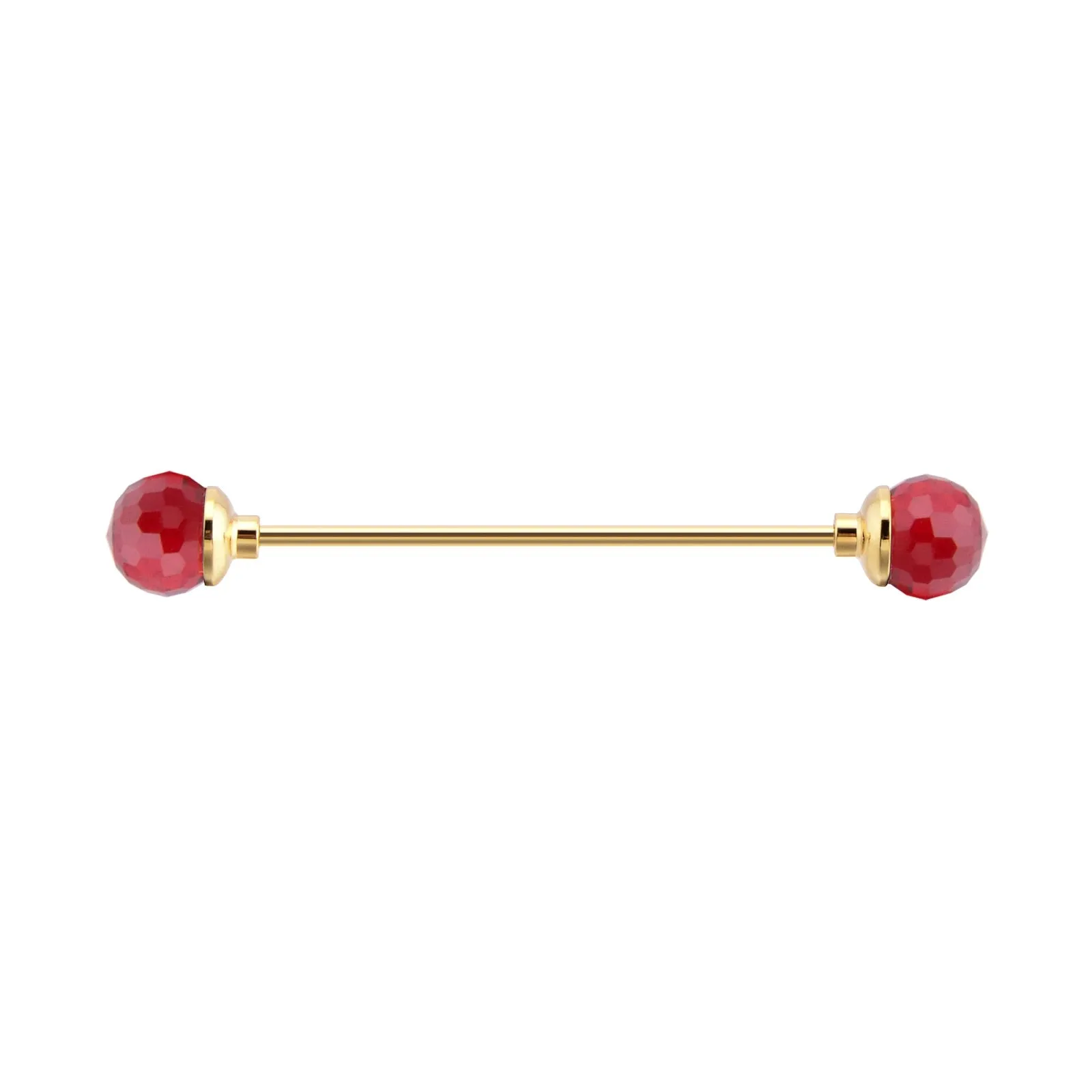 Red Crystal Ball Colar Bar