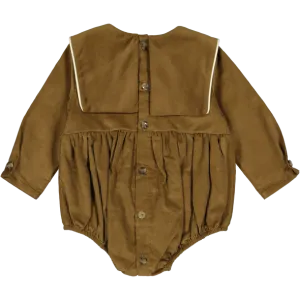 Romper SISI Brown Velvet