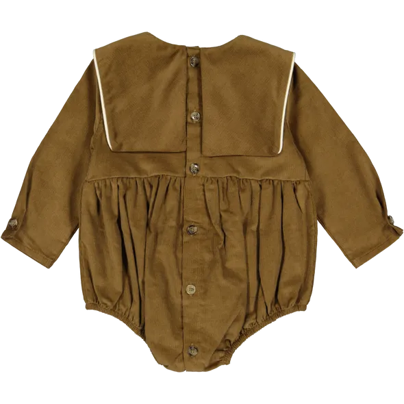 Romper SISI Brown Velvet