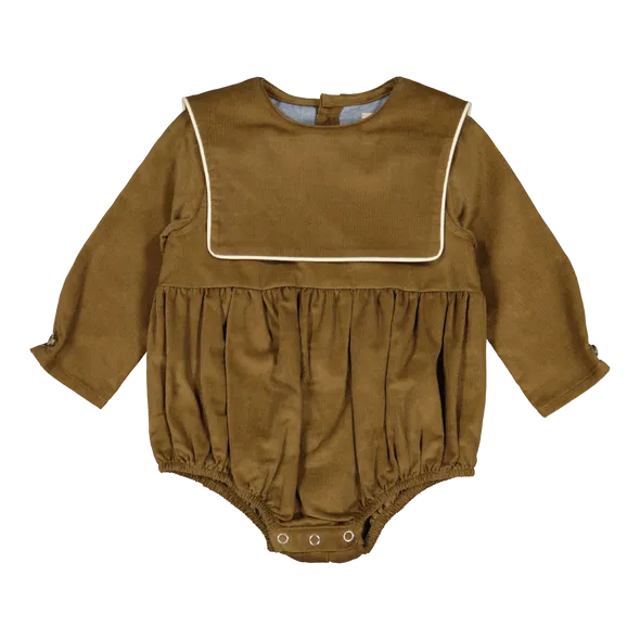Romper SISI Brown Velvet