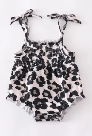 Ruffle Tie Baby Romper
