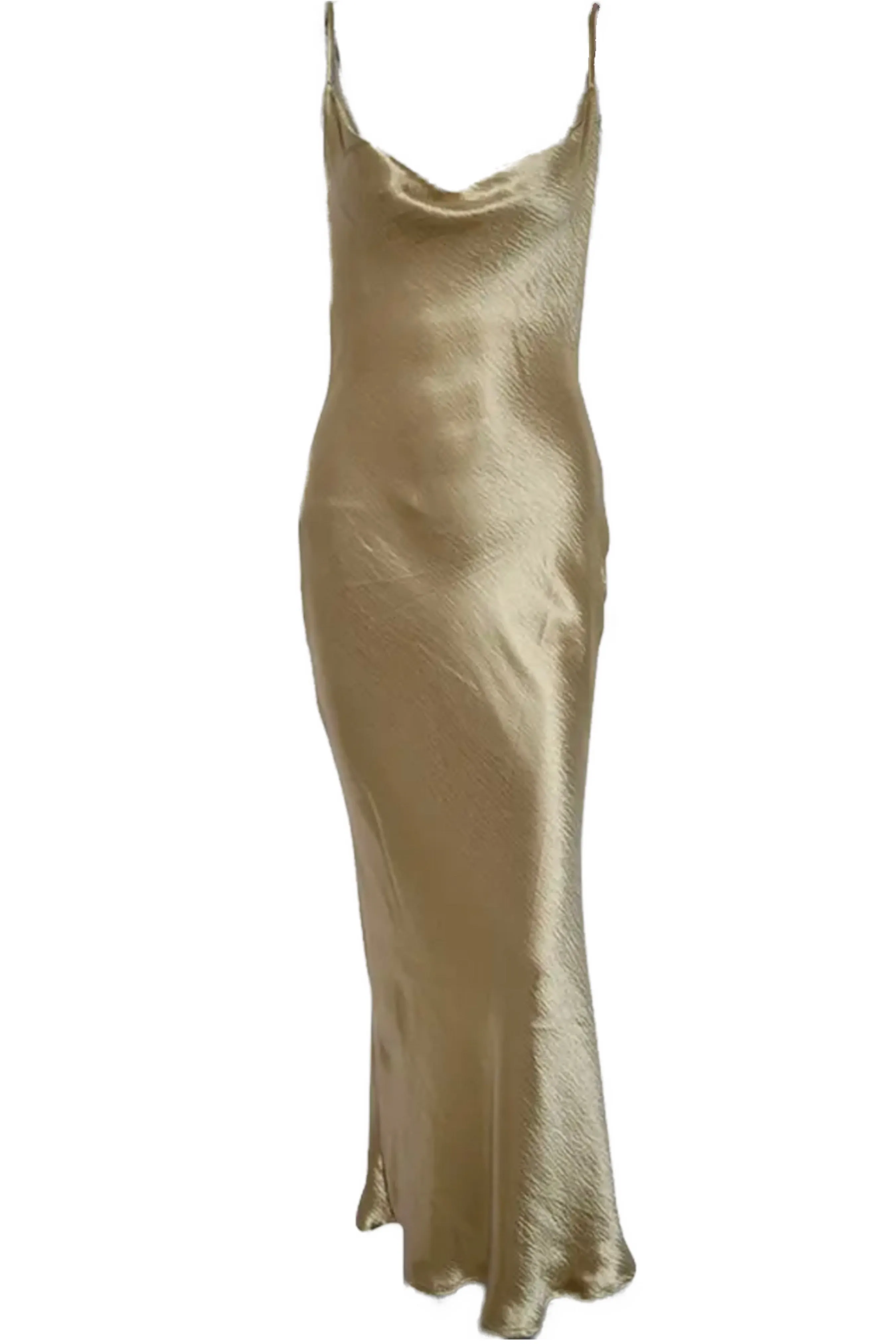 Satin slip midi dress