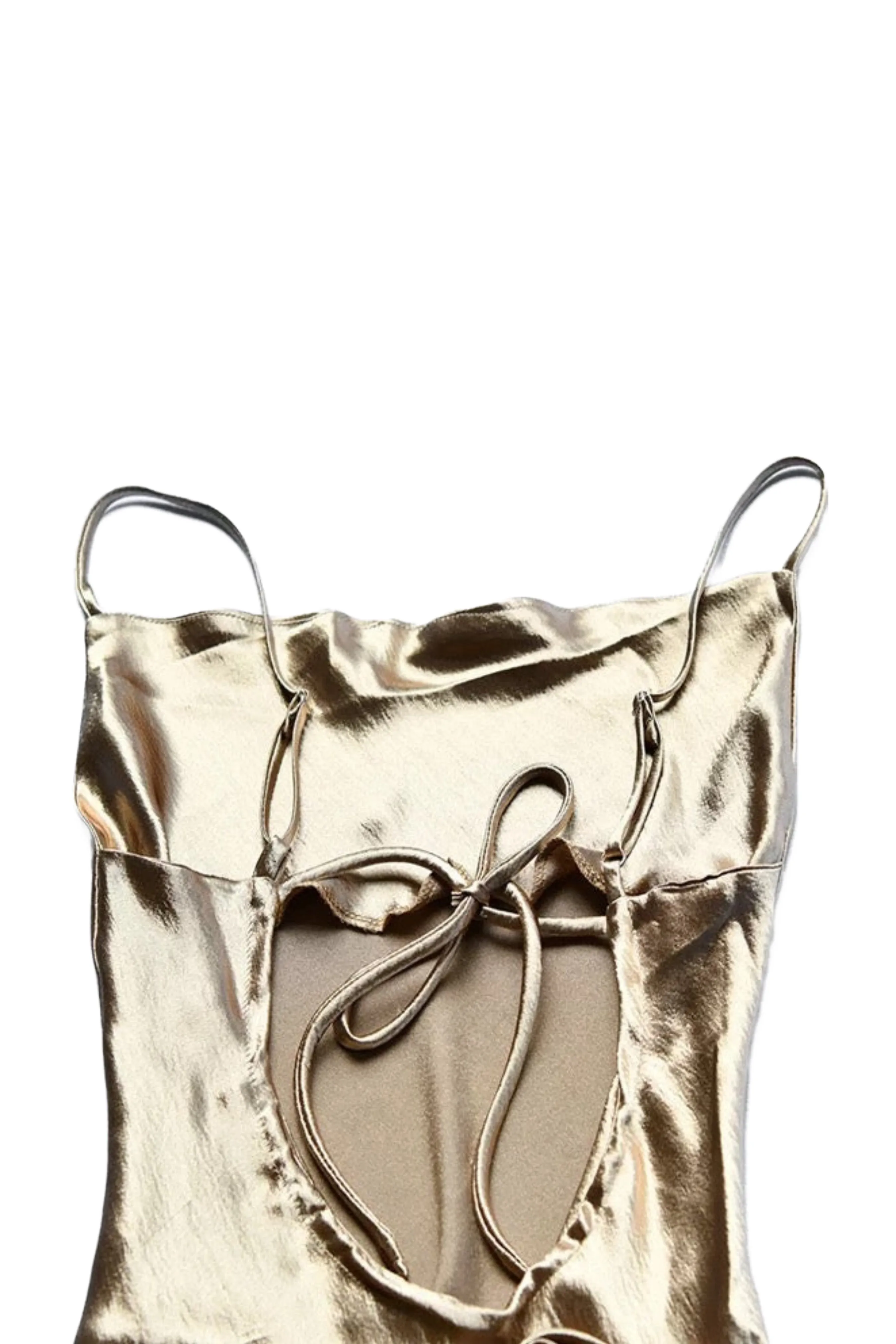 Satin slip midi dress