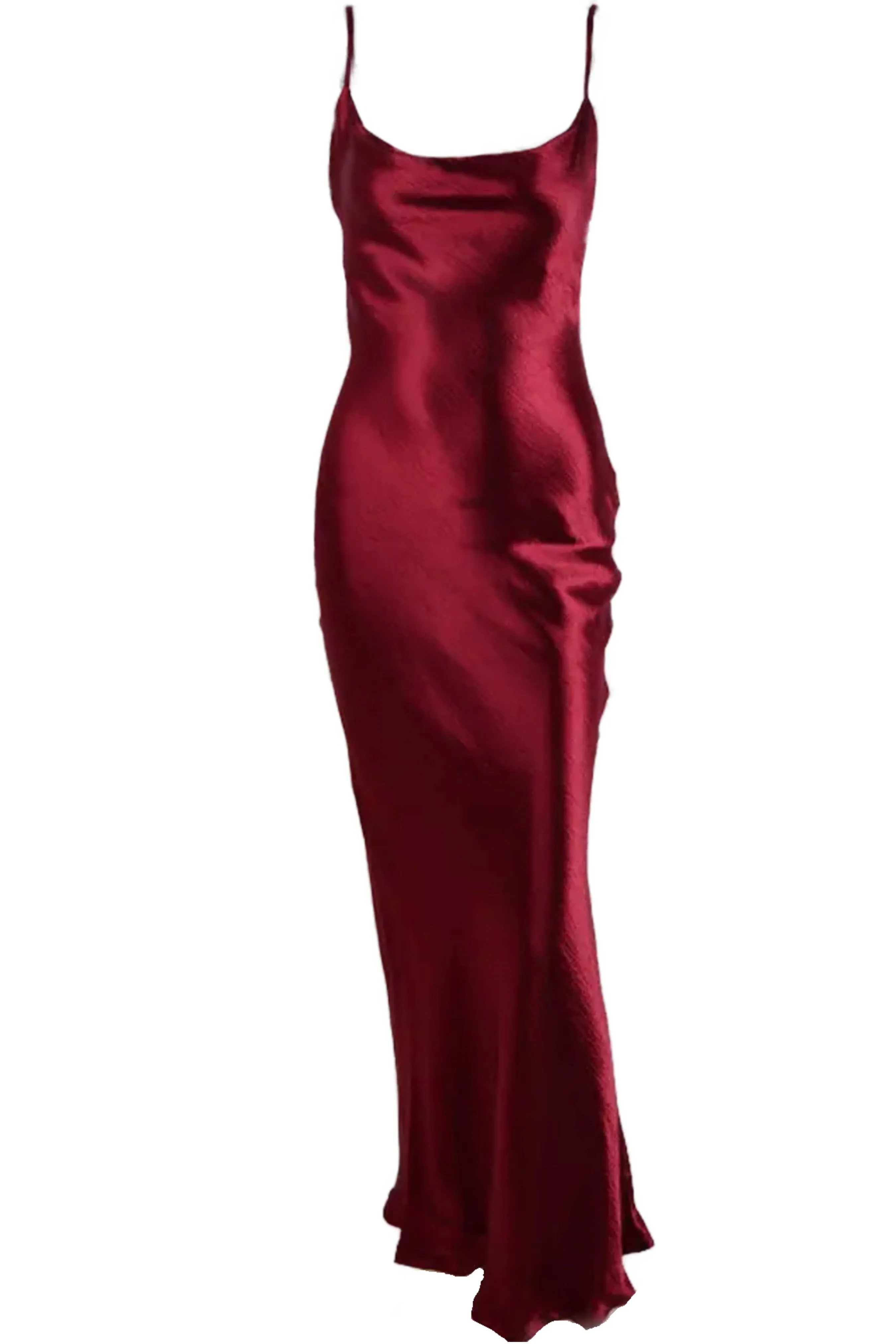Satin slip midi dress
