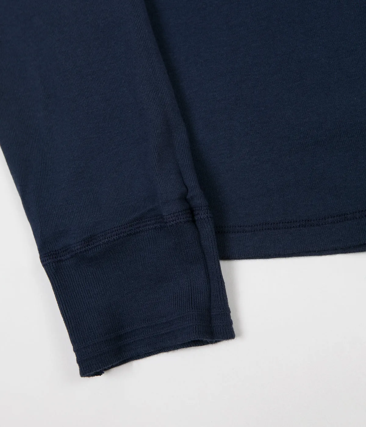 Schiesser Karl-Heinz Henley Long Sleeve T-Shirt - Dark Blue