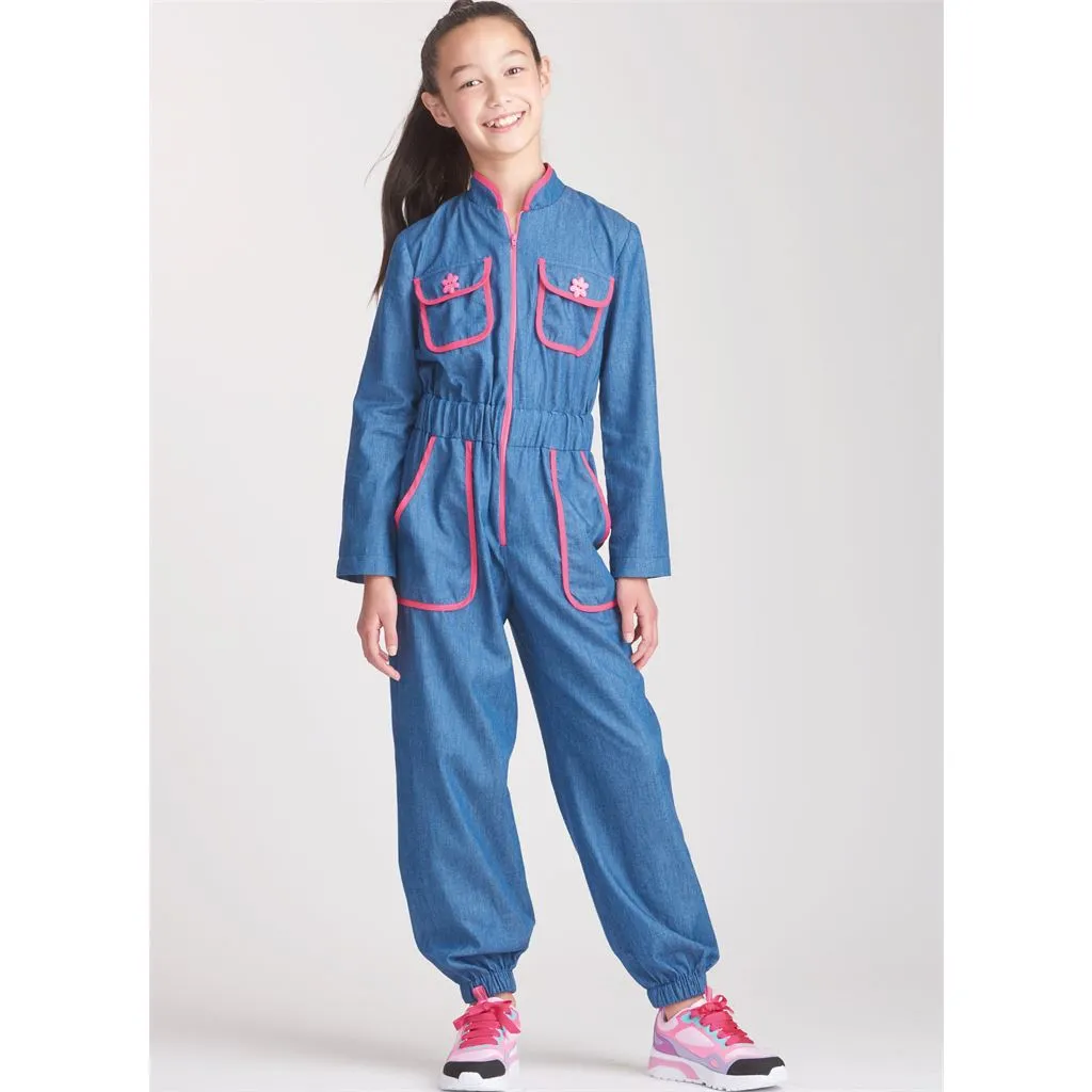 Simplicity Sewing Pattern S9722 Children's and Girls' Jumpsuit, Romper and Dress