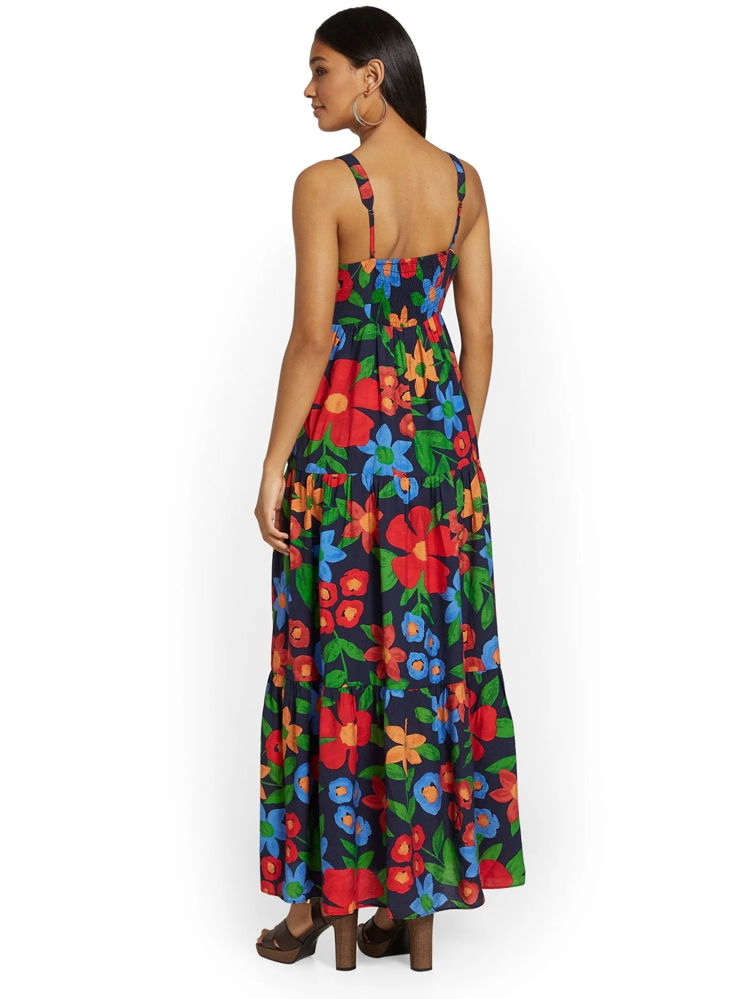Skies Are Blue Floral-Print Tiered Maxi Dress - Brands We Love
