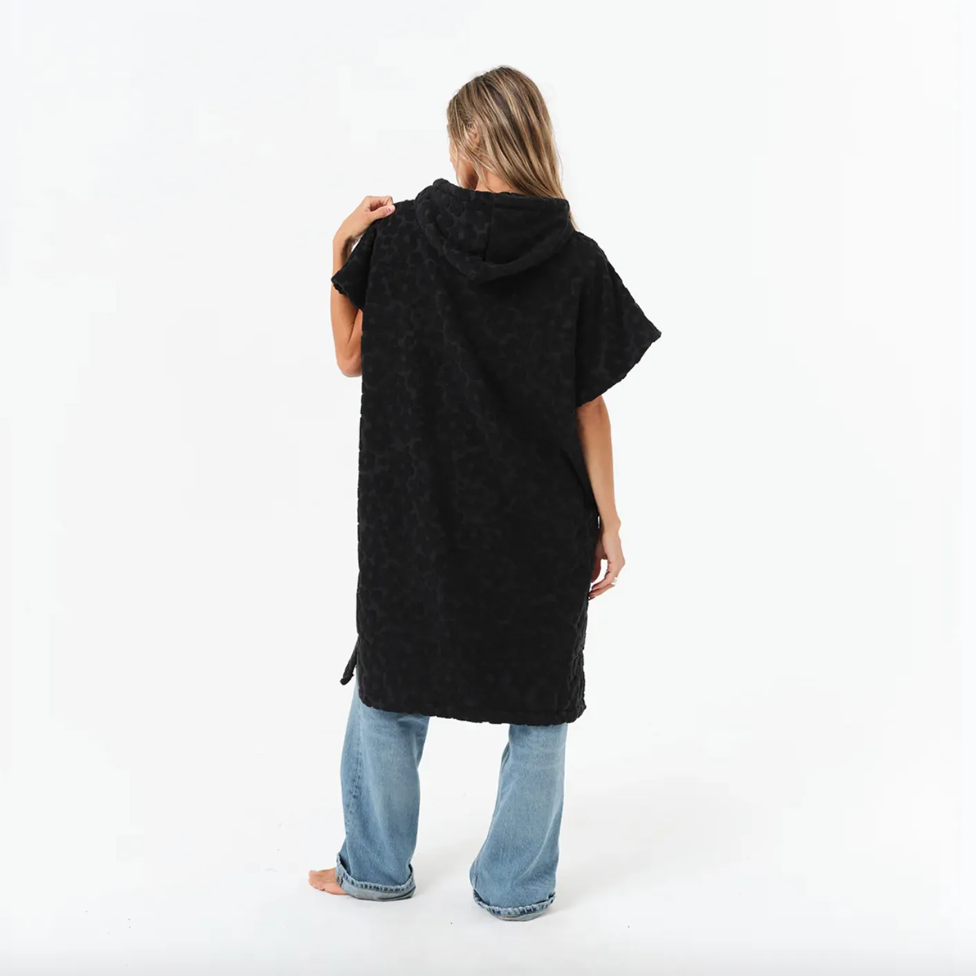 Slow Tide Ginny Extra-Warm Changing Poncho Black