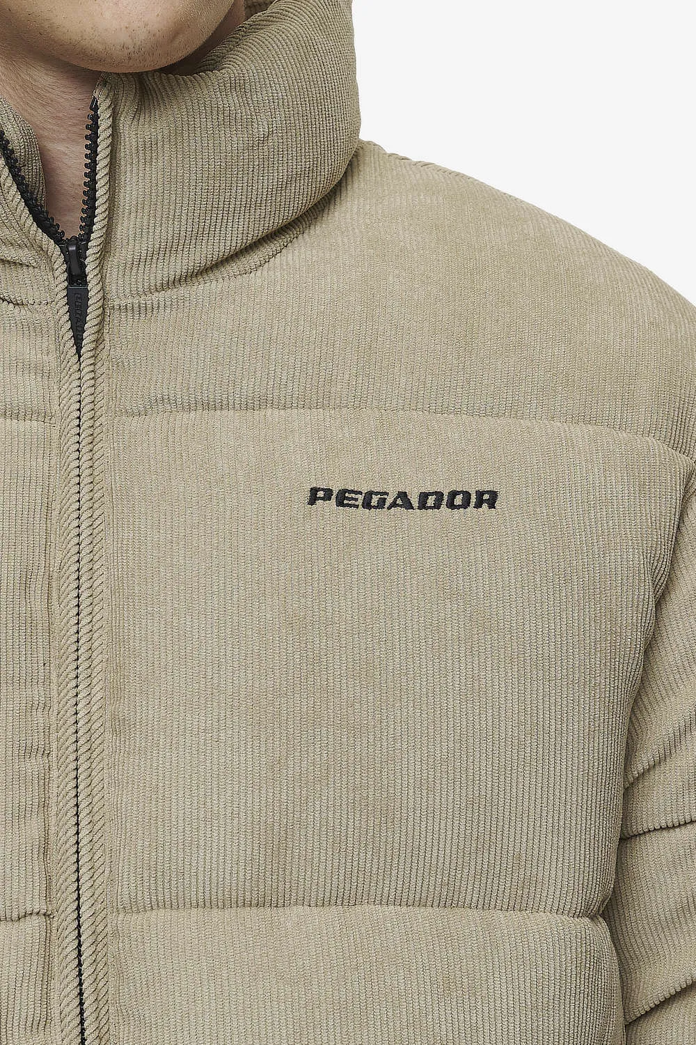 Solin Cord Puffer Jacket Sand