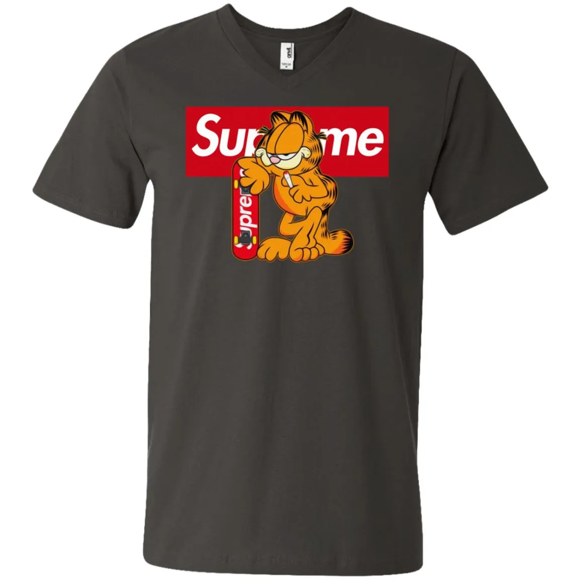 Supreme Tiger T-shirt Men V-Neck T-Shirt