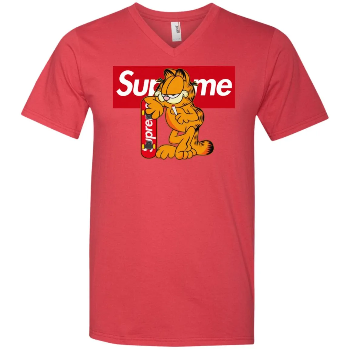 Supreme Tiger T-shirt Men V-Neck T-Shirt
