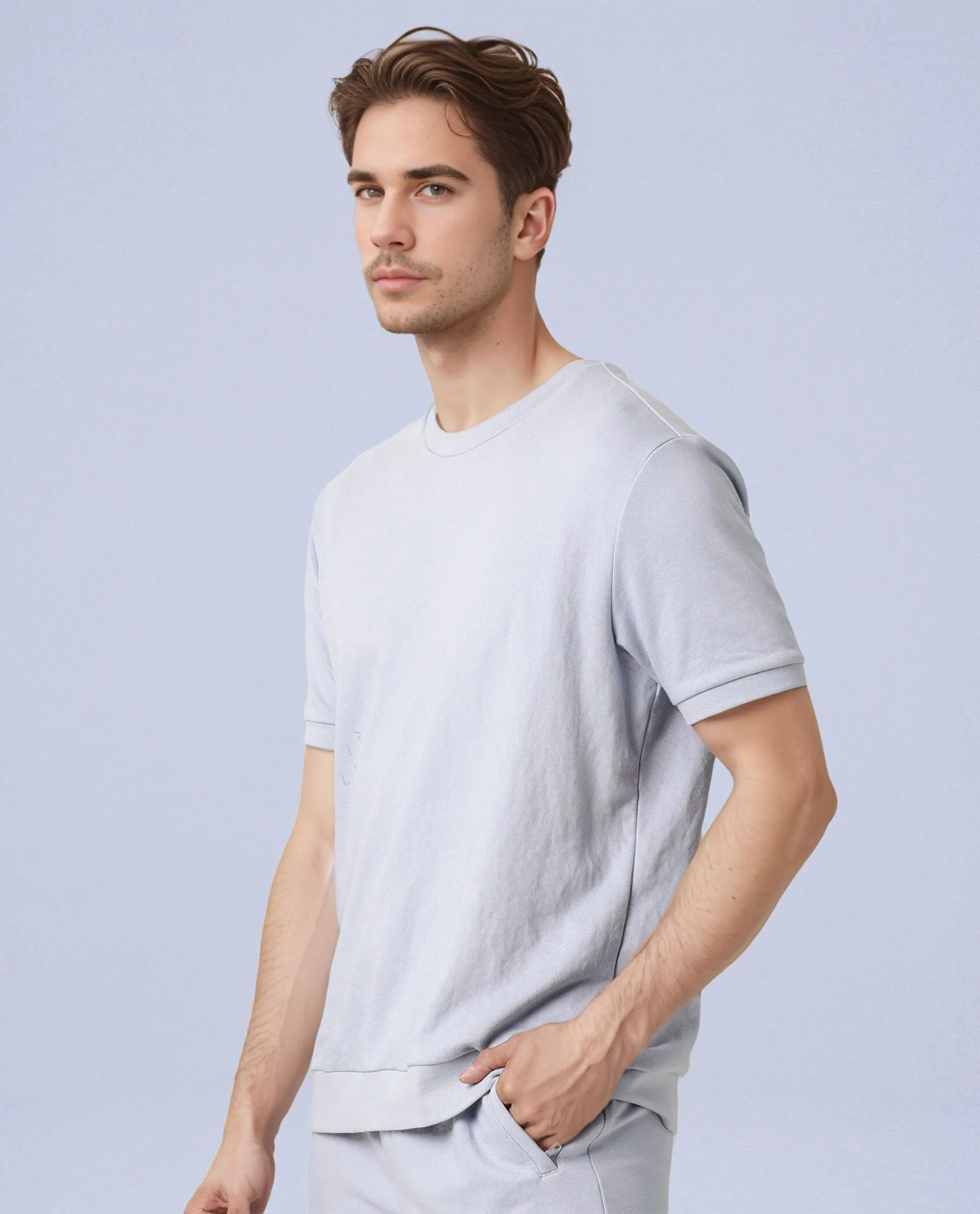 Sweat Tee Azure Blue Men