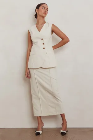 Sweet Treat Column Maxi Skirt Oat