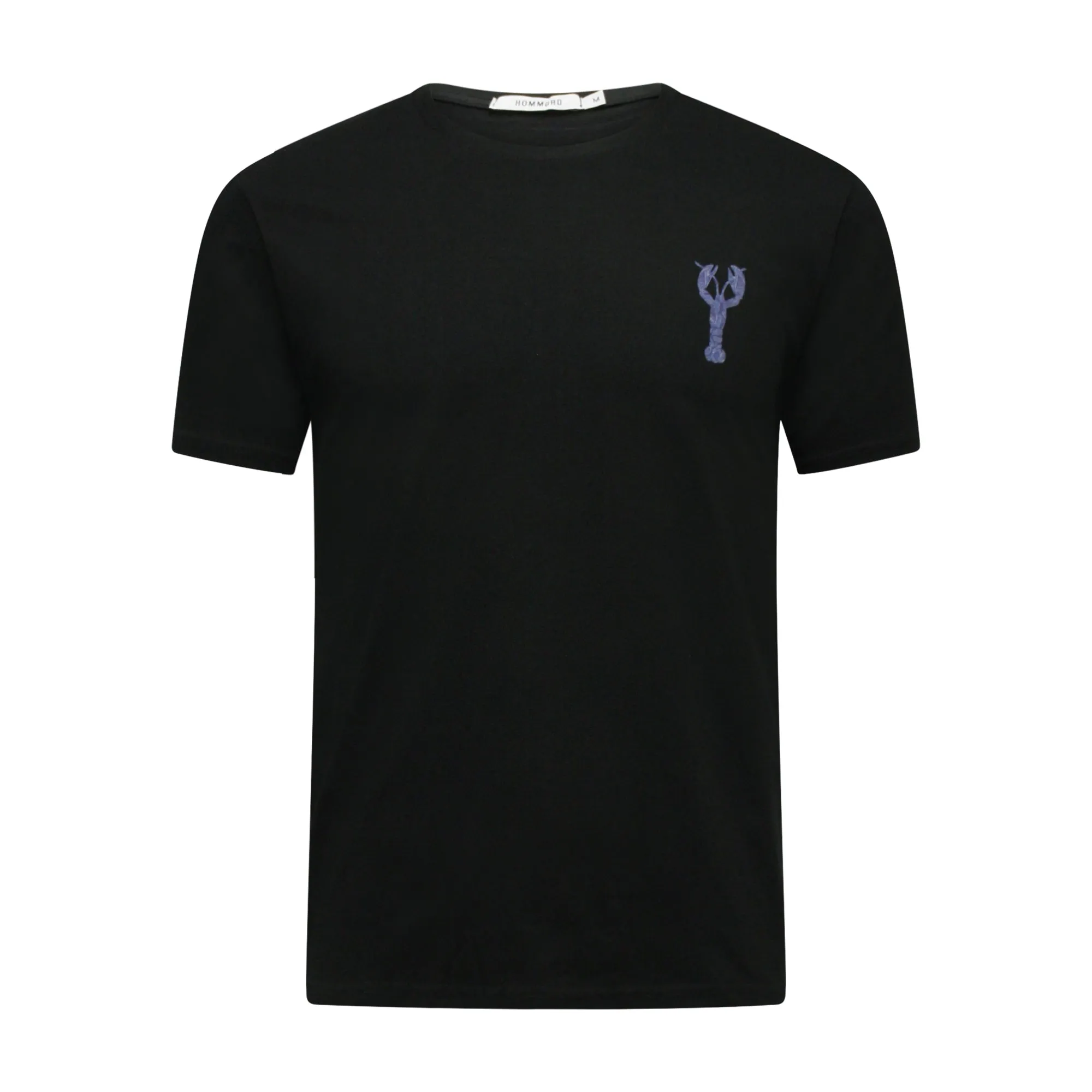 T-Shirt Blue Lobster on chest Black