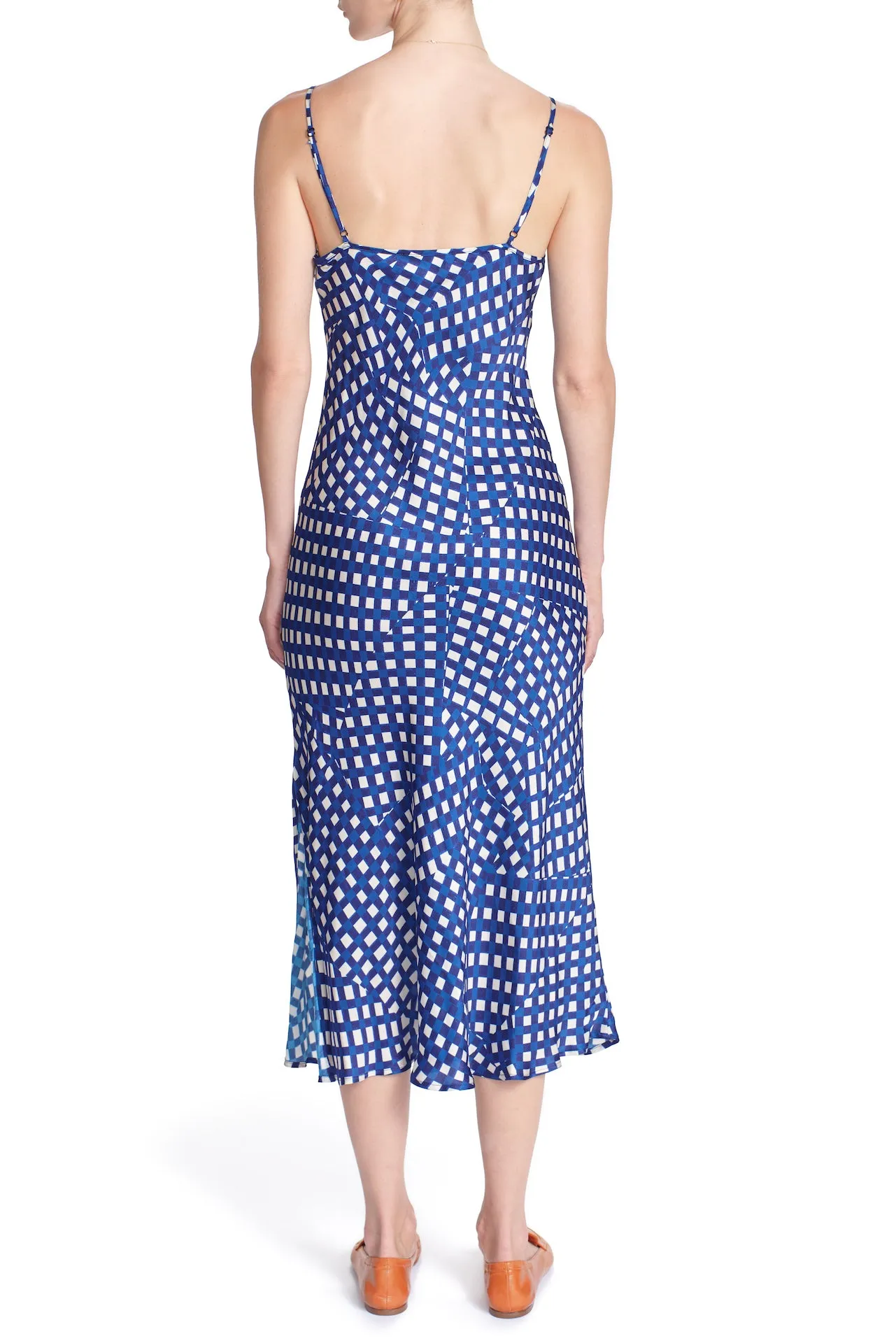 THE ANNA BIAS DRESS- Cross Check