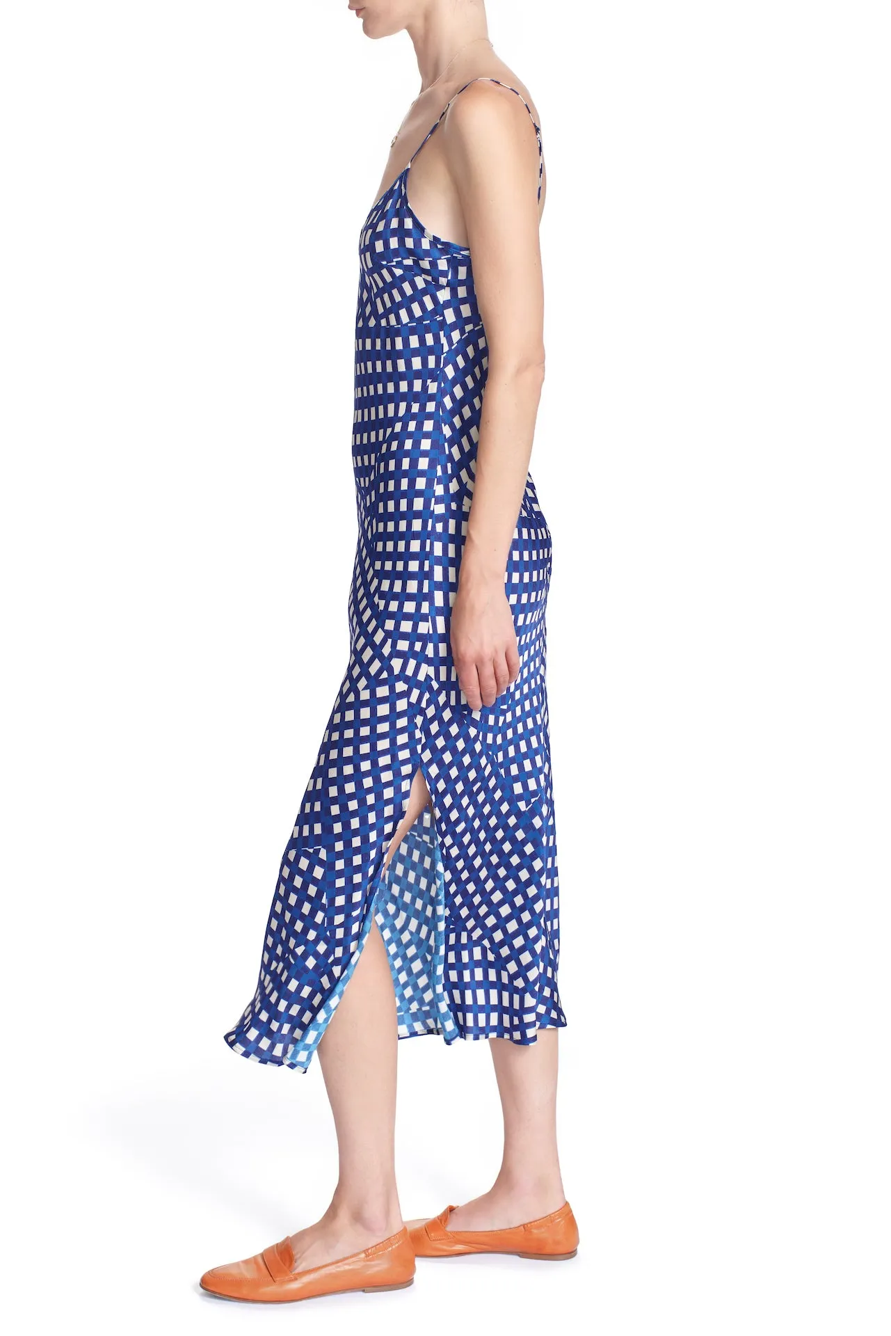 THE ANNA BIAS DRESS- Cross Check