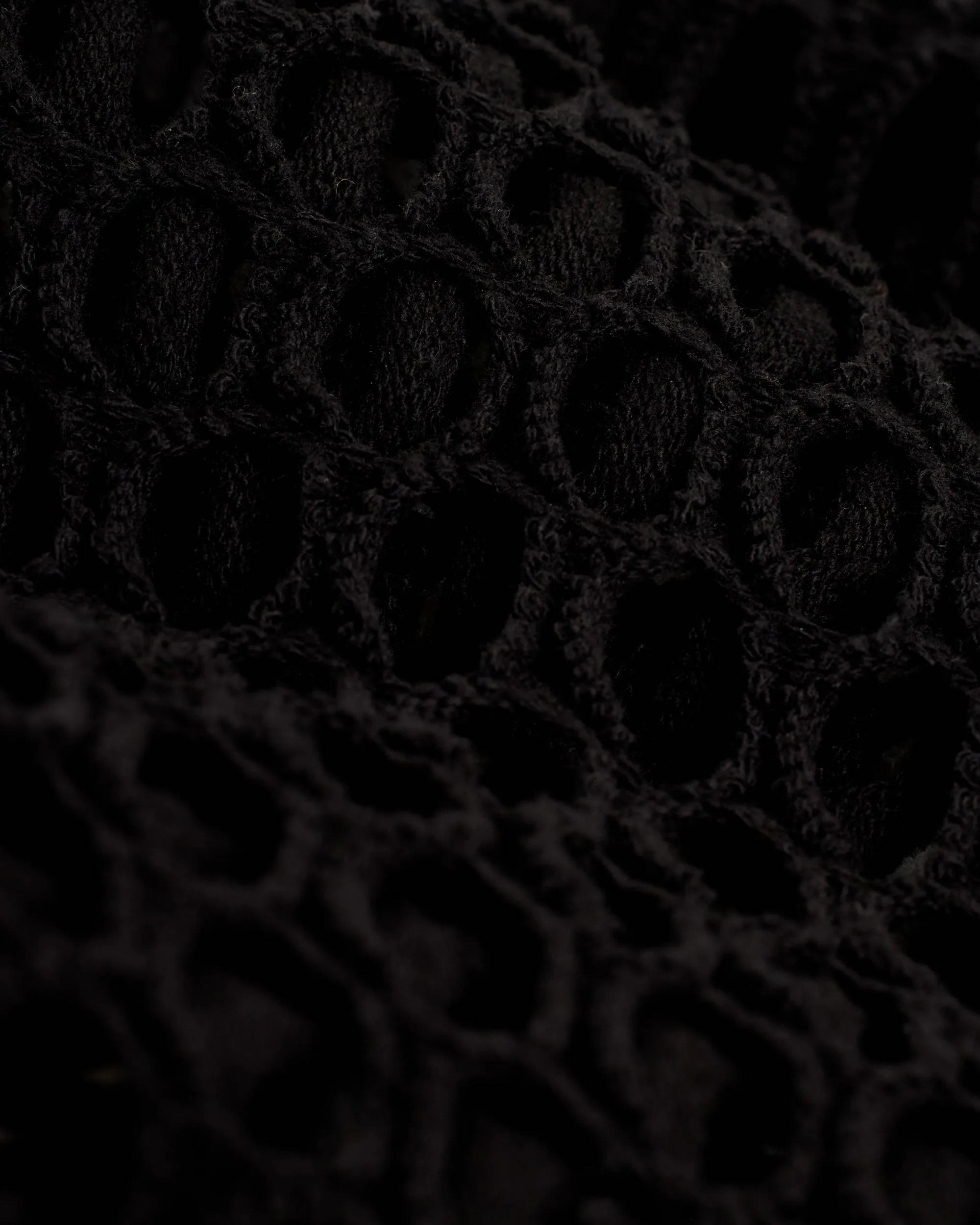 The Montserrat Crochet Skirt - Onyx