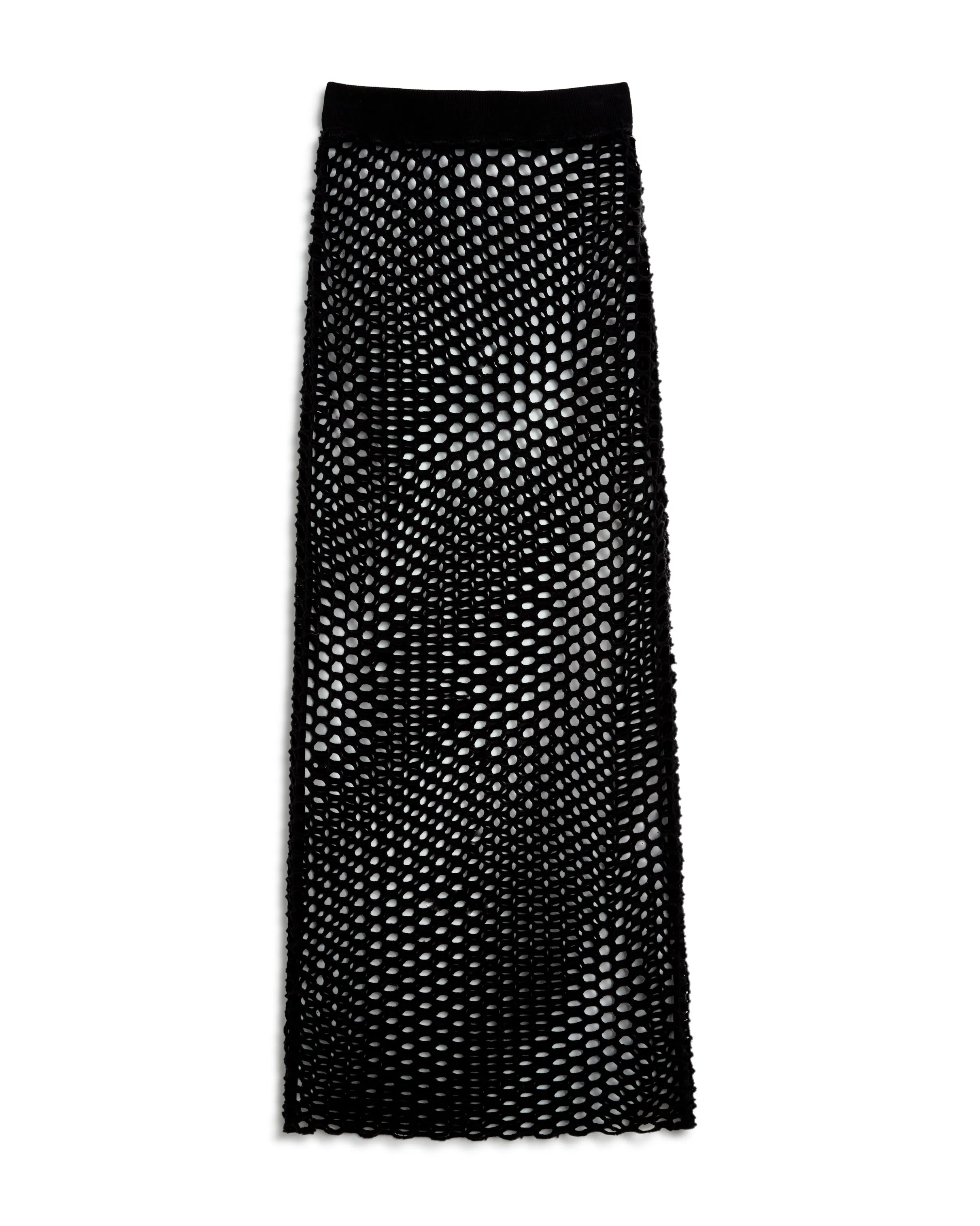 The Montserrat Crochet Skirt - Onyx