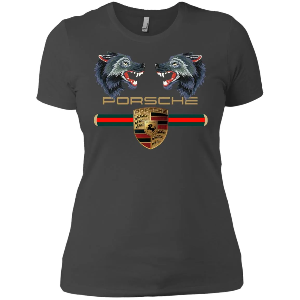 Trending Gucci Porsche Vip Shirt Women Cotton T-Shirt