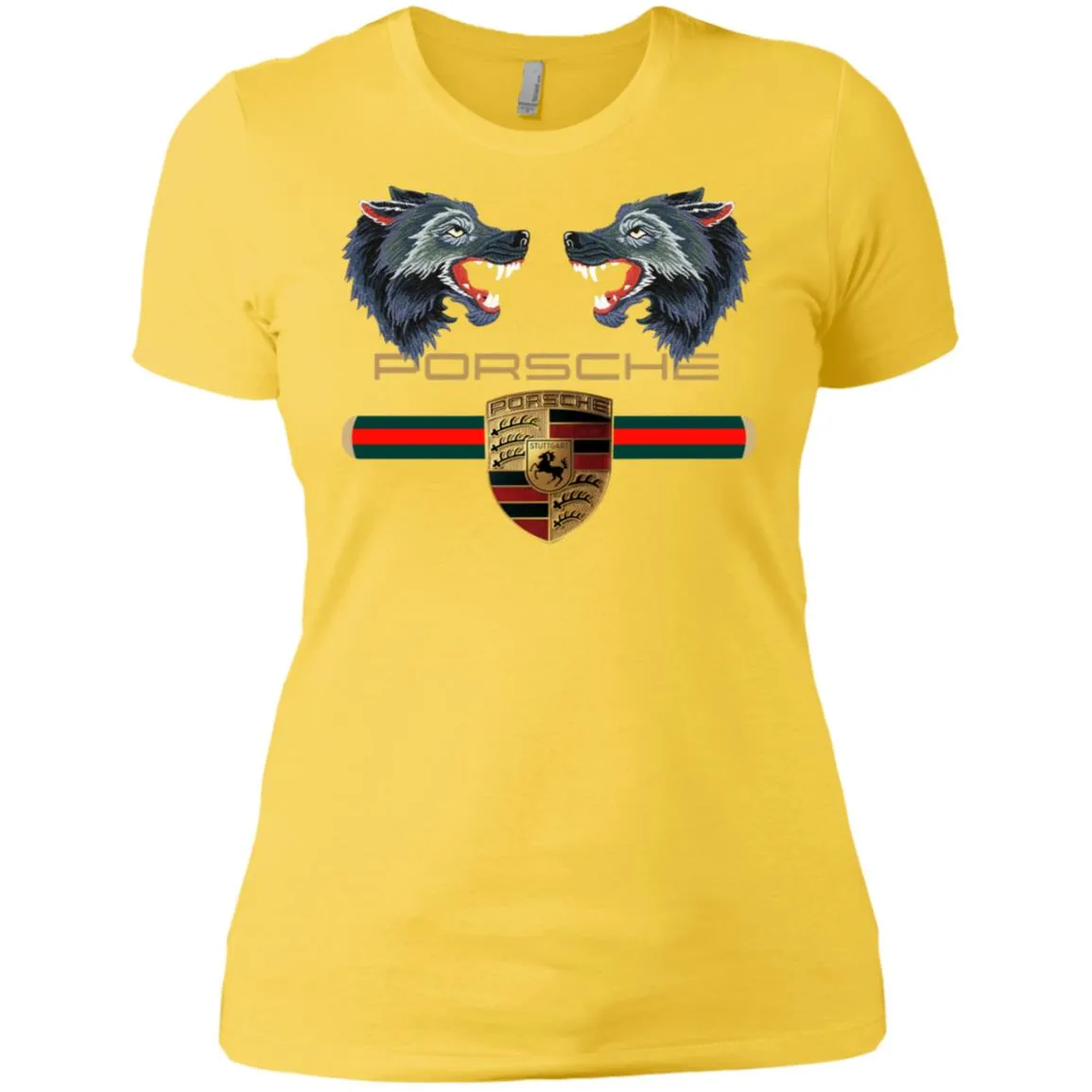Trending Gucci Porsche Vip Shirt Women Cotton T-Shirt