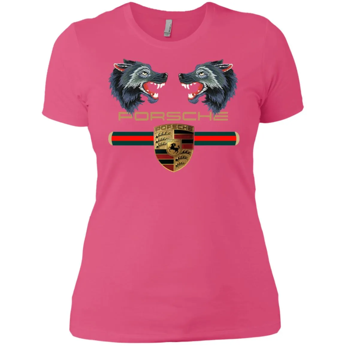 Trending Gucci Porsche Vip Shirt Women Cotton T-Shirt