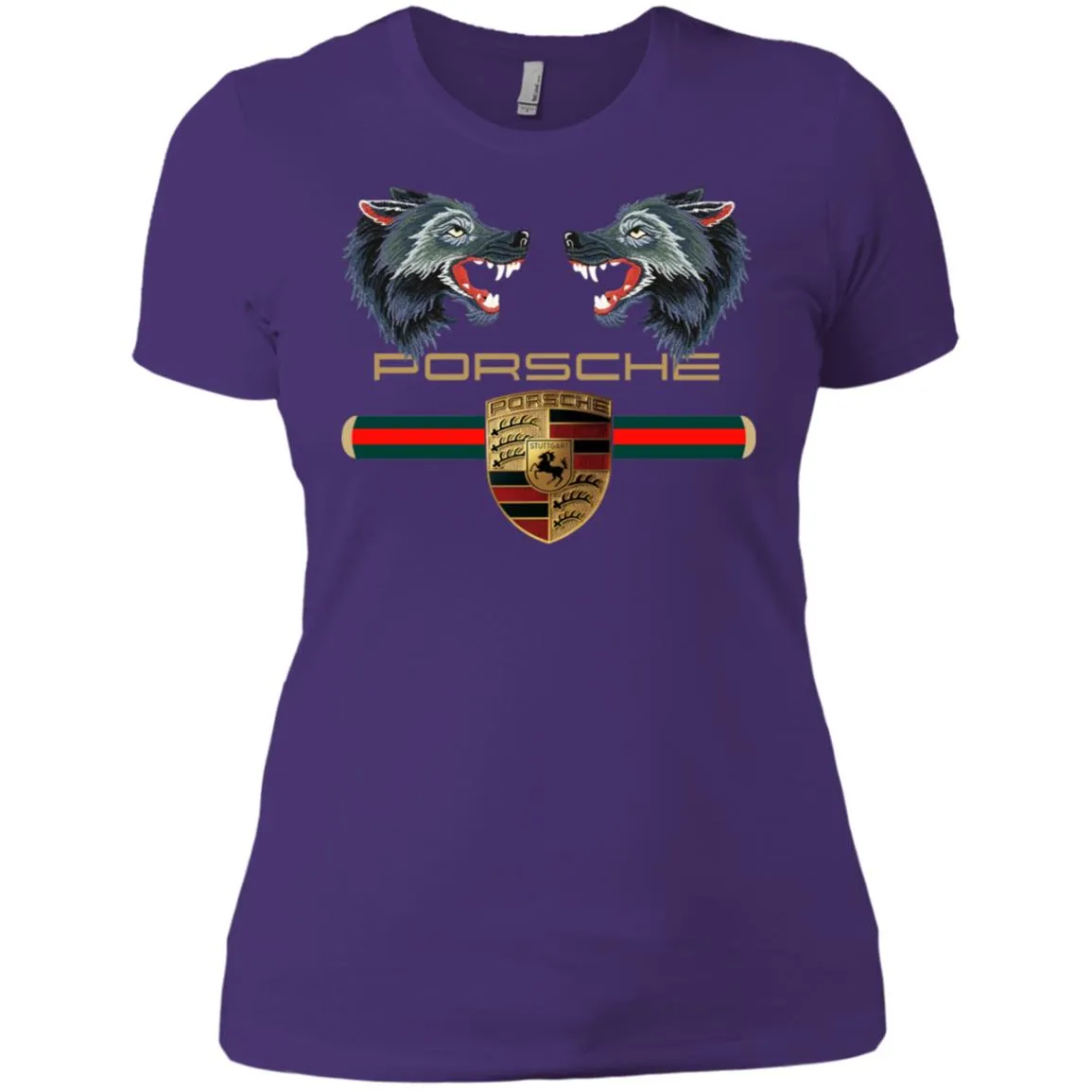Trending Gucci Porsche Vip Shirt Women Cotton T-Shirt