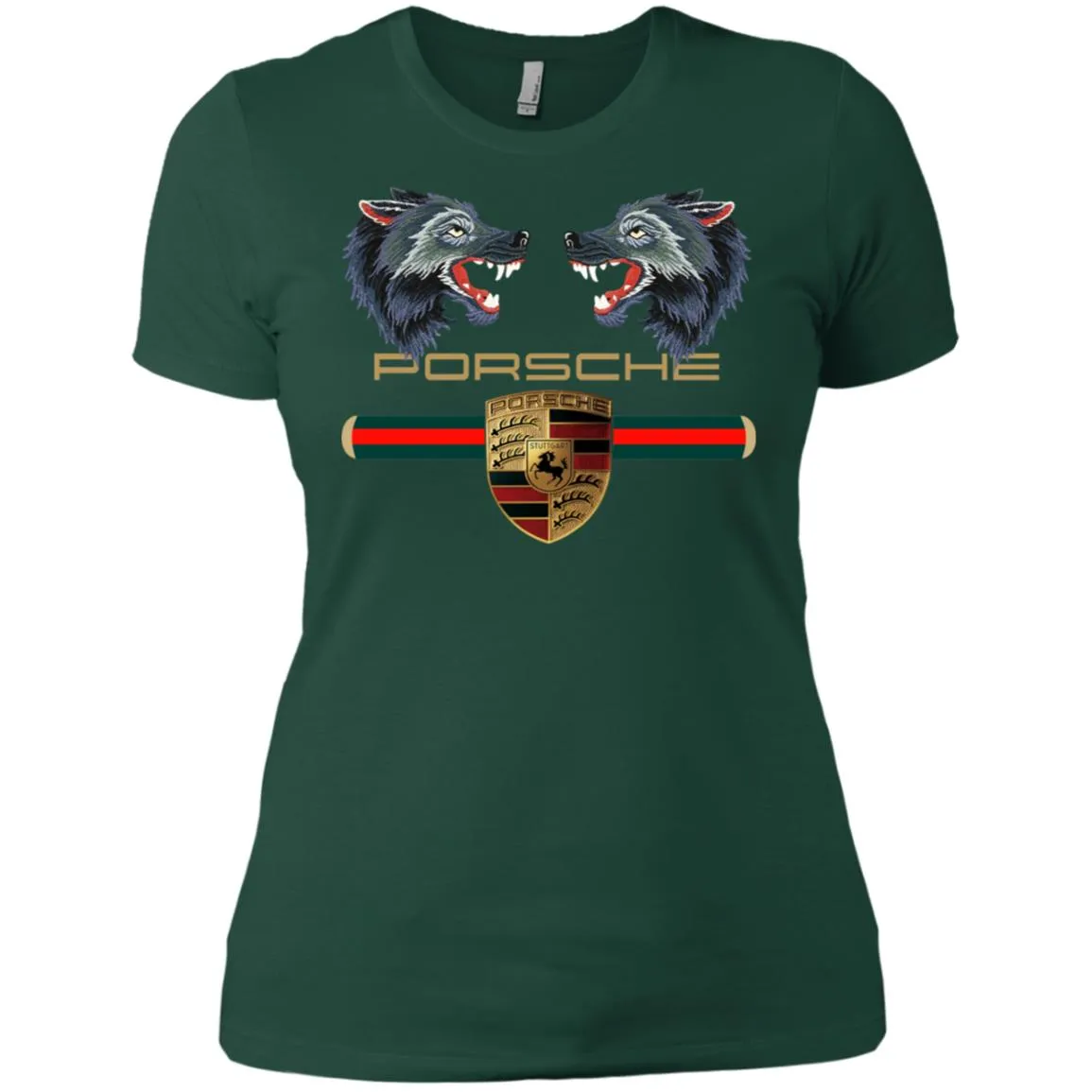Trending Gucci Porsche Vip Shirt Women Cotton T-Shirt
