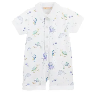 Under the Sea Blue Romper