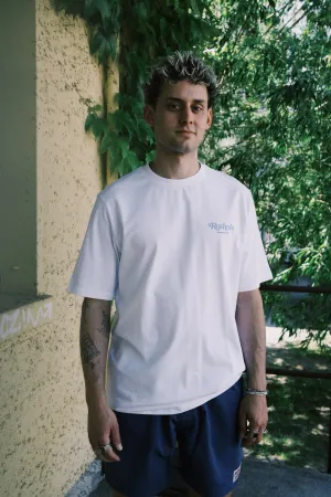 unisex cotton t-shirt - retro white
