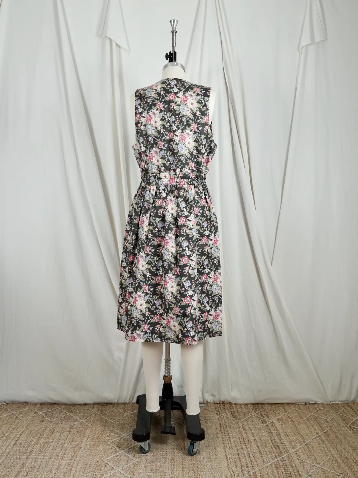 Vintage Floral Romantic Pleated Dress