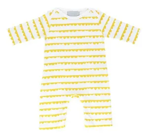 White & Sunshine Yellow Bunting Print All-in-One