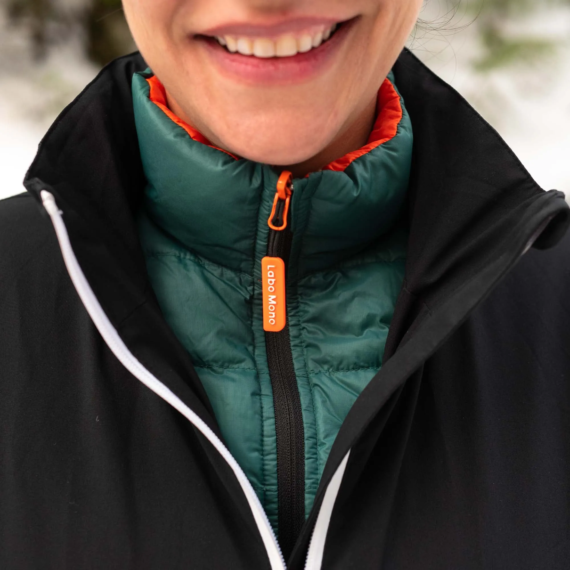 Women's Puffer-Puffer Jacket — Evergreen & Salamander