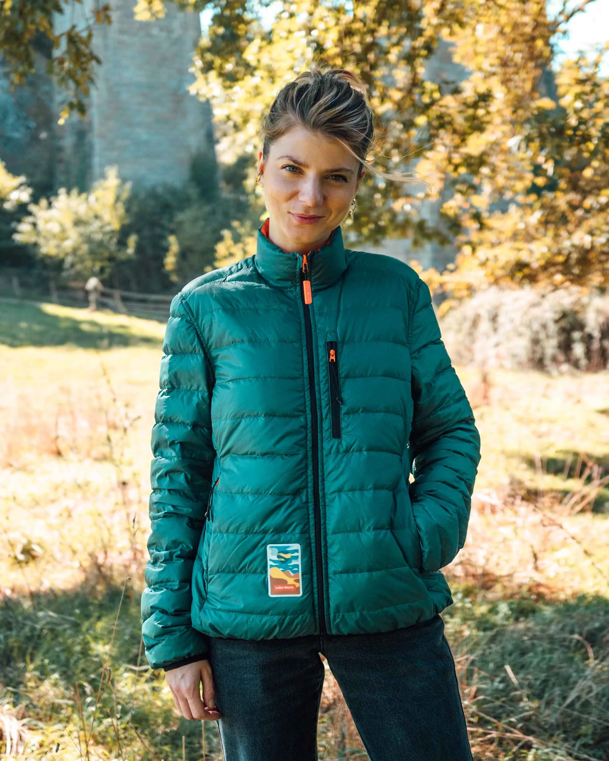 Women's Puffer-Puffer Jacket — Evergreen & Salamander
