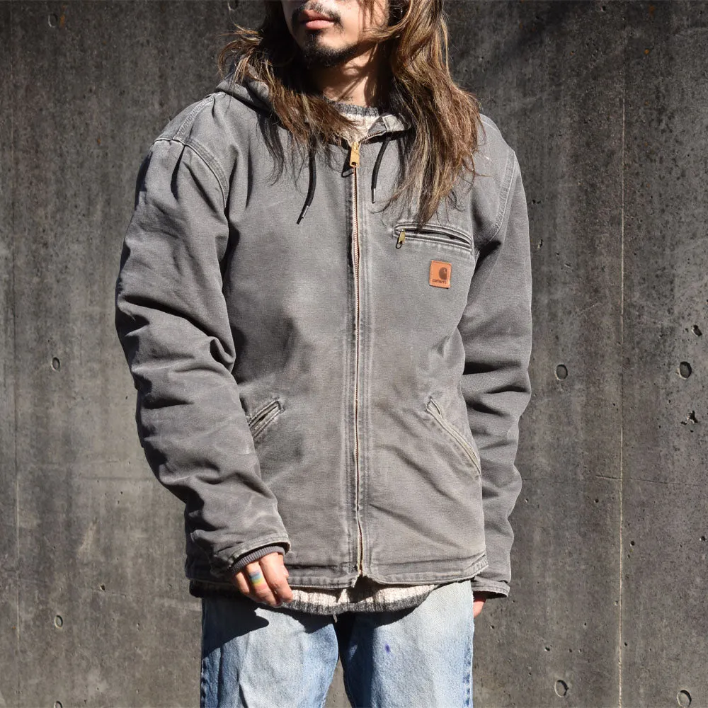 Y2K Carhartt ボアライナー フード付き デトロイトジャケット 240119