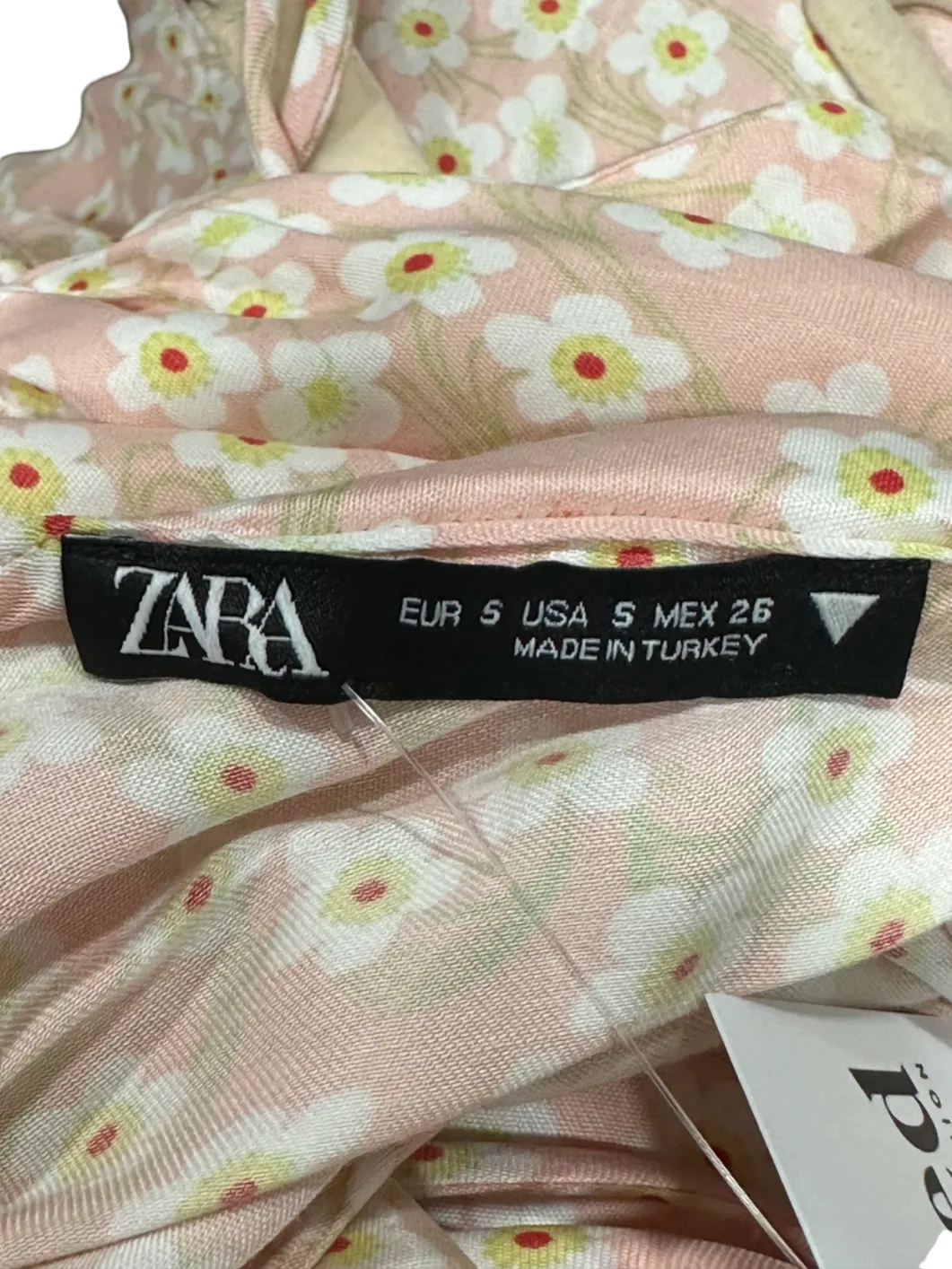 Zara Pink Floral Slip Dress UK S