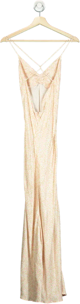 Zara Pink Floral Slip Dress UK S