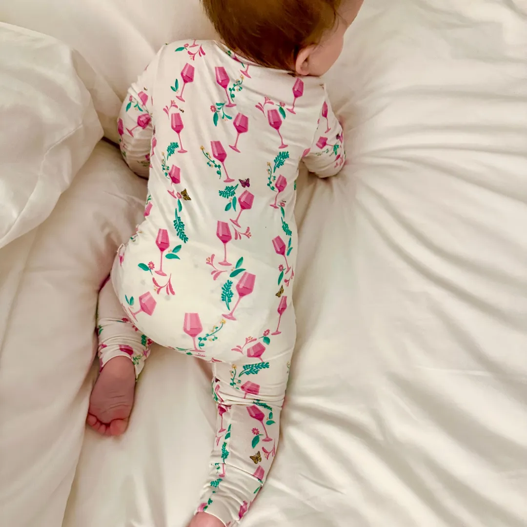 Zippered Romper in Rosé